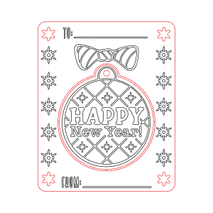 Carte décorative de Noël