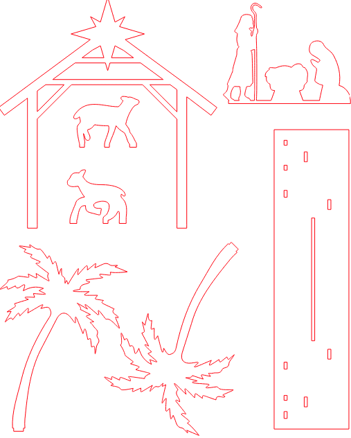 Scène de la nativité